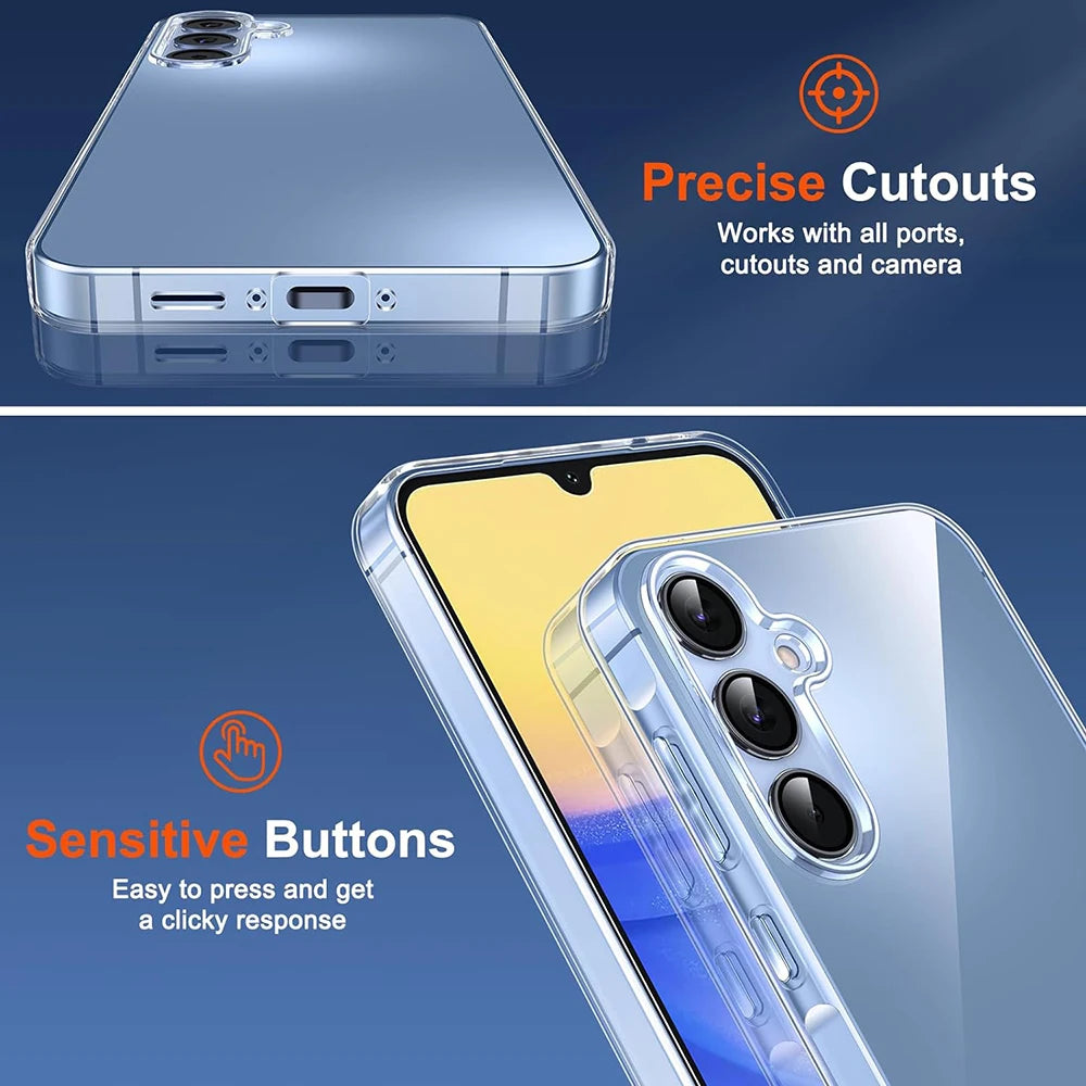 Coque en silicone souple ultra-mince pour Samsung Galaxy (S25, S24)