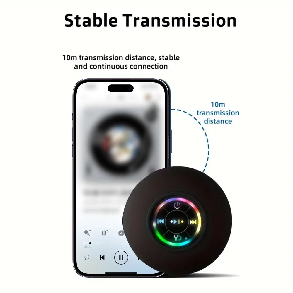 Enceinte Bluetooth portable étanche avec ventouse