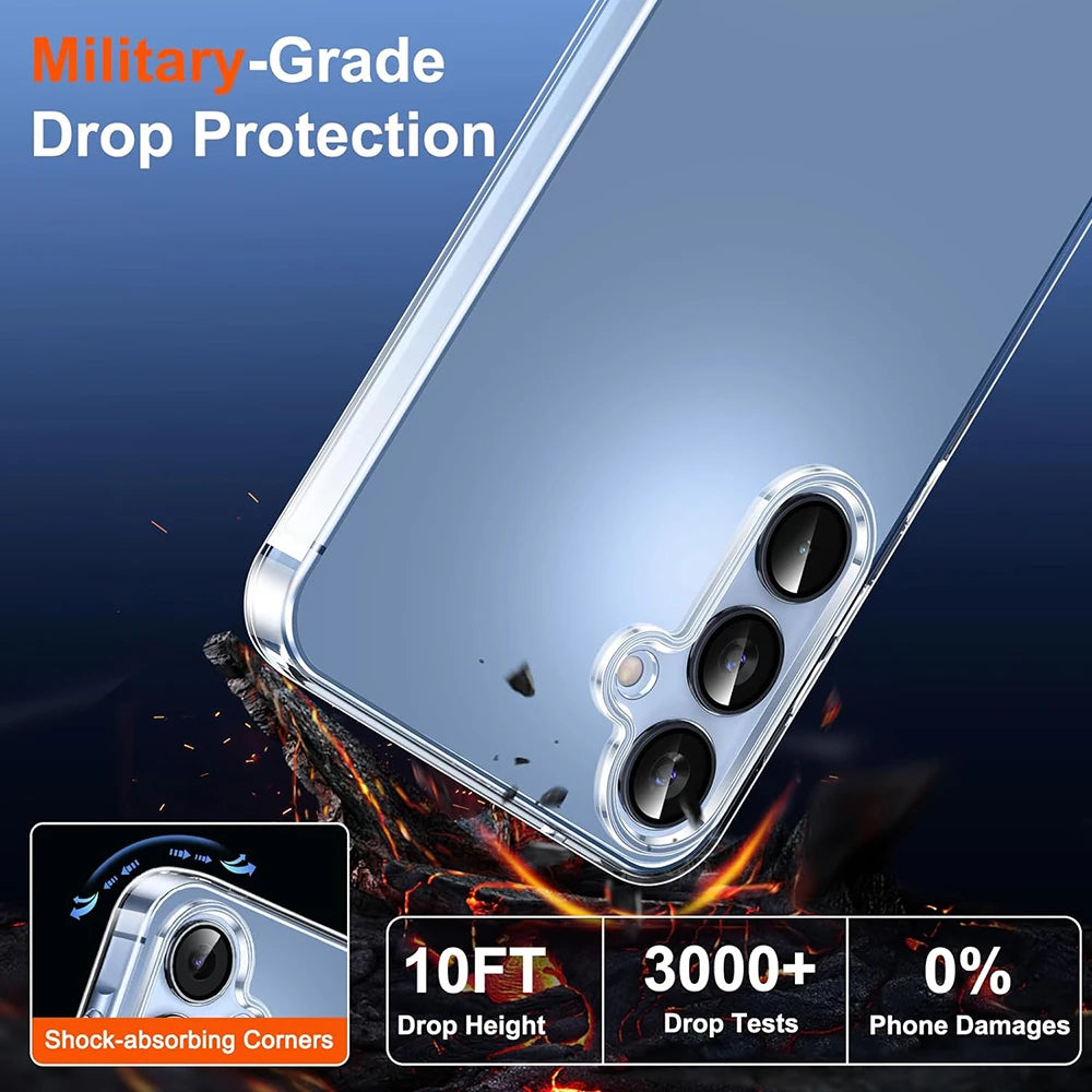 Coque en silicone souple ultra-mince pour Samsung Galaxy (S25, S24)